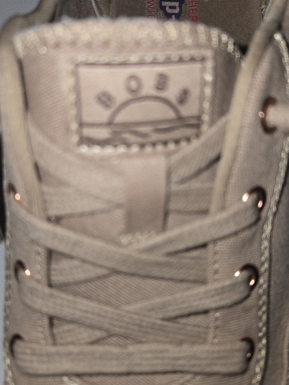 Skechers BOBS Lightweight Canvas Slip On  Sneakers in Tan Women's 8 - Picture 7 of 9